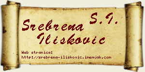 Srebrena Ilišković vizit kartica